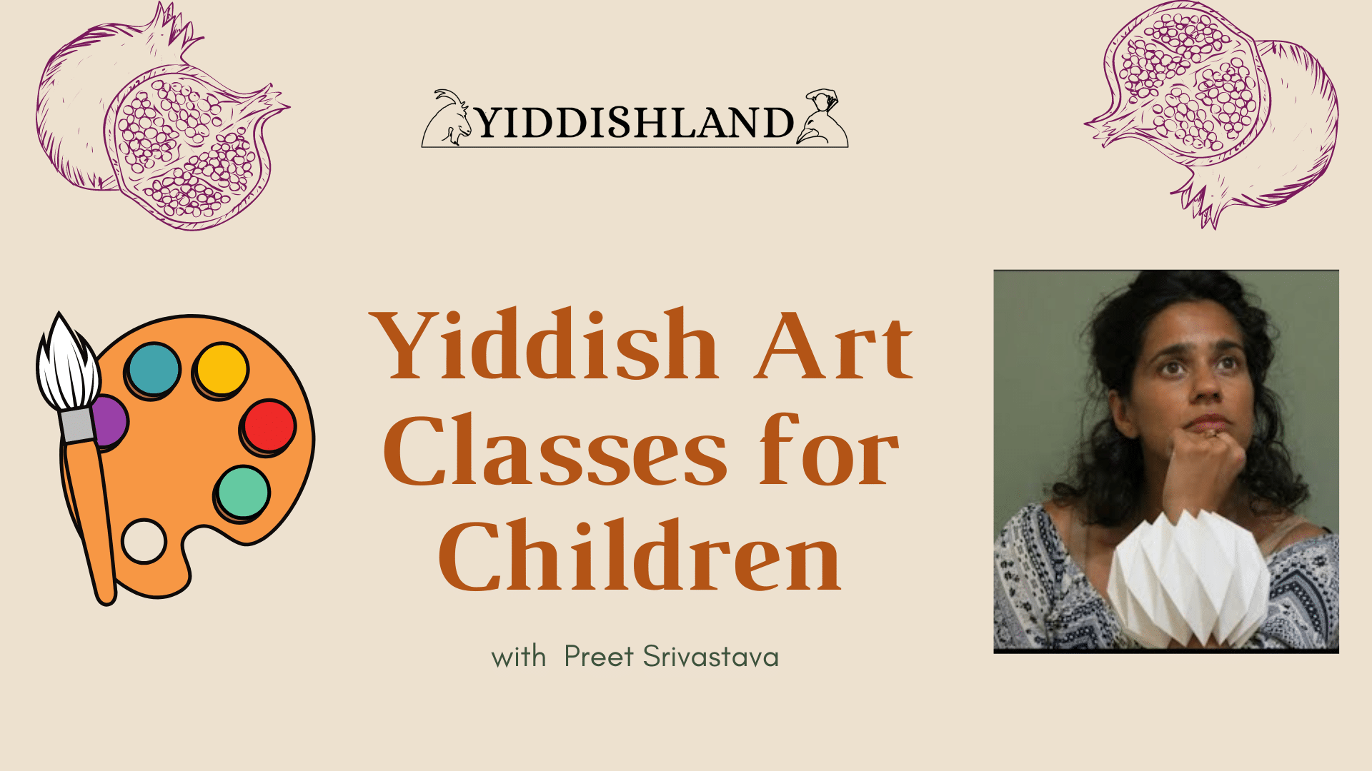 Yiddish Art Classes for Children with Preet Srivastava banner
