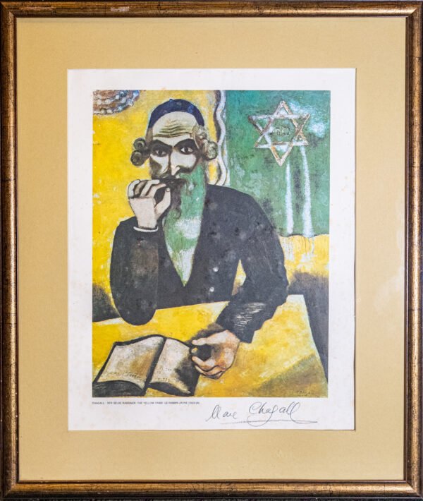 A painting of The Yellow Rabbi by Marc Chagall