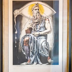 Moses: Hand Signed Lithograph by Salvador Dali