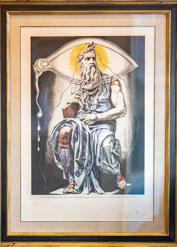 Moses: Hand Signed Lithograph by Salvador Dali