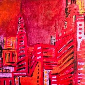 An art by Miriam Libhaber: red I want you