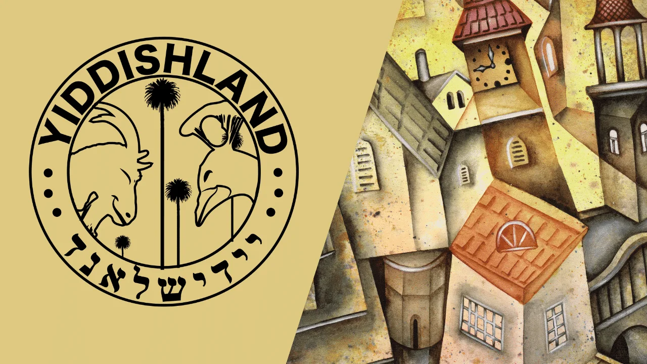 A Youtube thumbnail featuring imaginary Yiddishland